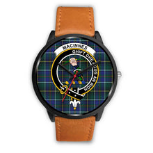 Load image into Gallery viewer, MacInnes Modern Clans ,Pink Leather watch, leather steel watch, tartan watch, tartan watches, clan watch, scotland watch, merry christmas, cyber Monday, halloween, black Friday