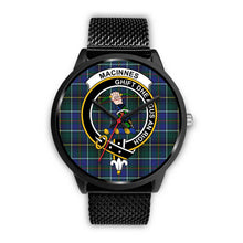 Load image into Gallery viewer, MacInnes Modern Clans ,Rose Gold Metal Mesh watch, leather steel watch, tartan watch, tartan watches, clan watch, scotland watch, merry christmas, cyber Monday, halloween, black Friday