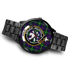 Load image into Gallery viewer, Inglis Modern Clans ,Brown Leather watch, leather steel watch, tartan watch, tartan watches, clan watch, scotland watch, merry christmas, cyber Monday, halloween, black Friday