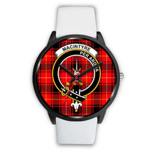 Load image into Gallery viewer, MacIntyre Modern Clans ,Silver Metal Mesh watch, leather steel watch, tartan watch, tartan watches, clan watch, scotland watch, merry christmas, cyber Monday, halloween, black Friday