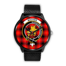 Load image into Gallery viewer, MacIver Clans ,Rose Gold Metal Mesh watch, leather steel watch, tartan watch, tartan watches, clan watch, scotland watch, merry christmas, cyber Monday, halloween, black Friday