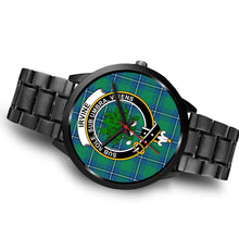 Load image into Gallery viewer, Irvine Ancient Clans ,Brown Leather watch, leather steel watch, tartan watch, tartan watches, clan watch, scotland watch, merry christmas, cyber Monday, halloween, black Friday