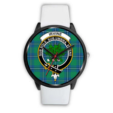 Load image into Gallery viewer, Irvine Ancient Clans ,Silver Metal Mesh watch, leather steel watch, tartan watch, tartan watches, clan watch, scotland watch, merry christmas, cyber Monday, halloween, black Friday