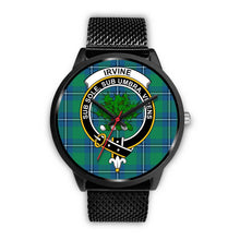 Load image into Gallery viewer, Irvine Ancient Clans ,Rose Gold Metal Mesh watch, leather steel watch, tartan watch, tartan watches, clan watch, scotland watch, merry christmas, cyber Monday, halloween, black Friday