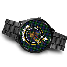 Load image into Gallery viewer, MacKenzie Modern Clans ,Brown Leather watch, leather steel watch, tartan watch, tartan watches, clan watch, scotland watch, merry christmas, cyber Monday, halloween, black Friday