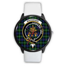 Load image into Gallery viewer, MacKenzie Modern Clans ,Silver Metal Mesh watch, leather steel watch, tartan watch, tartan watches, clan watch, scotland watch, merry christmas, cyber Monday, halloween, black Friday