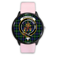 Load image into Gallery viewer, MacKenzie Modern Clans ,Silver Metal Link watch, leather steel watch, tartan watch, tartan watches, clan watch, scotland watch, merry christmas, cyber Monday, halloween, black Friday