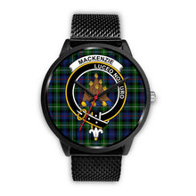 Load image into Gallery viewer, MacKenzie Modern Clans ,Rose Gold Metal Mesh watch, leather steel watch, tartan watch, tartan watches, clan watch, scotland watch, merry christmas, cyber Monday, halloween, black Friday