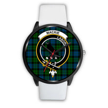 Load image into Gallery viewer, MacKie Clans ,Silver Metal Mesh watch, leather steel watch, tartan watch, tartan watches, clan watch, scotland watch, merry christmas, cyber Monday, halloween, black Friday