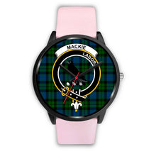 Load image into Gallery viewer, MacKie Clans ,Silver Metal Link watch, leather steel watch, tartan watch, tartan watches, clan watch, scotland watch, merry christmas, cyber Monday, halloween, black Friday