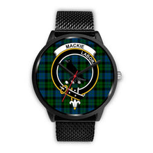 Load image into Gallery viewer, MacKie Clans ,Rose Gold Metal Mesh watch, leather steel watch, tartan watch, tartan watches, clan watch, scotland watch, merry christmas, cyber Monday, halloween, black Friday