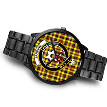 Load image into Gallery viewer, Jardine Clans ,Brown Leather watch, leather steel watch, tartan watch, tartan watches, clan watch, scotland watch, merry christmas, cyber Monday, halloween, black Friday