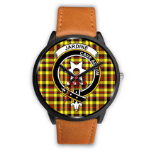 Load image into Gallery viewer, Jardine Clans ,Pink Leather watch, leather steel watch, tartan watch, tartan watches, clan watch, scotland watch, merry christmas, cyber Monday, halloween, black Friday
