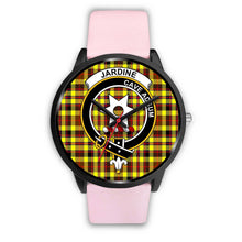 Load image into Gallery viewer, Jardine Clans ,Silver Metal Link watch, leather steel watch, tartan watch, tartan watches, clan watch, scotland watch, merry christmas, cyber Monday, halloween, black Friday