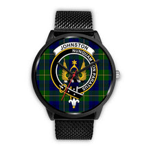 Load image into Gallery viewer, Johnstone Clans ,Rose Gold Metal Mesh watch, leather steel watch, tartan watch, tartan watches, clan watch, scotland watch, merry christmas, cyber Monday, halloween, black Friday