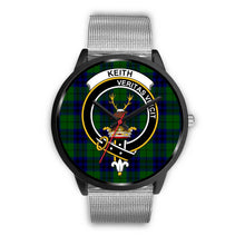 Load image into Gallery viewer, Keith Modern Clans ,Rose Gold Metal Link watch, leather steel watch, tartan watch, tartan watches, clan watch, scotland watch, merry christmas, cyber Monday, halloween, black Friday
