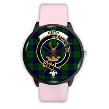 Load image into Gallery viewer, Keith Modern Clans ,Silver Metal Link watch, leather steel watch, tartan watch, tartan watches, clan watch, scotland watch, merry christmas, cyber Monday, halloween, black Friday