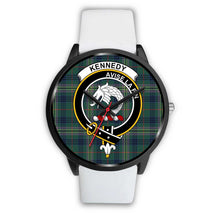 Load image into Gallery viewer, Kennedy Modern Clans ,Silver Metal Mesh watch, leather steel watch, tartan watch, tartan watches, clan watch, scotland watch, merry christmas, cyber Monday, halloween, black Friday