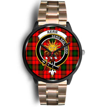 Load image into Gallery viewer, Kerr Modern Clans ,Brown Leather watch, leather steel watch, tartan watch, tartan watches, clan watch, scotland watch, merry christmas, cyber Monday, halloween, black Friday