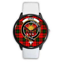 Load image into Gallery viewer, Kerr Modern Clans ,Black Metal Mesh watch, leather steel watch, tartan watch, tartan watches, clan watch, scotland watch, merry christmas, cyber Monday, halloween, black Friday
