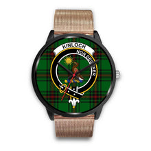 Load image into Gallery viewer, Kinloch Clans ,Brown Leather watch, leather steel watch, tartan watch, tartan watches, clan watch, scotland watch, merry christmas, cyber Monday, halloween, black Friday
