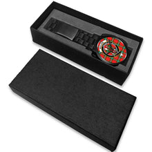 Load image into Gallery viewer, MacLaine Of Loch Buie Clans ,White Leather watch, leather steel watch, tartan watch, tartan watches, clan watch, scotland watch, merry christmas, cyber Monday, halloween, black Friday