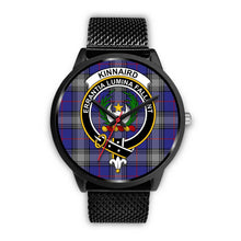Load image into Gallery viewer, Kinnaird Clans ,Rose Gold Metal Mesh watch, leather steel watch, tartan watch, tartan watches, clan watch, scotland watch, merry christmas, cyber Monday, halloween, black Friday