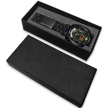 Load image into Gallery viewer, MacLaren Modern Clans ,White Leather watch, leather steel watch, tartan watch, tartan watches, clan watch, scotland watch, merry christmas, cyber Monday, halloween, black Friday