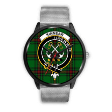Load image into Gallery viewer, Kinnear Clans ,Rose Gold Metal Link watch, leather steel watch, tartan watch, tartan watches, clan watch, scotland watch, merry christmas, cyber Monday, halloween, black Friday