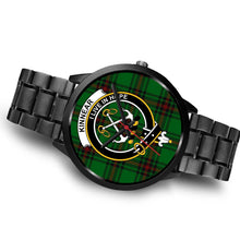 Load image into Gallery viewer, Kinnear Clans ,Brown Leather watch, leather steel watch, tartan watch, tartan watches, clan watch, scotland watch, merry christmas, cyber Monday, halloween, black Friday