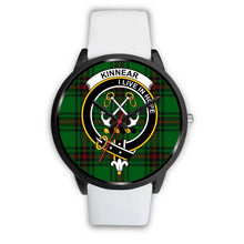 Load image into Gallery viewer, Kinnear Clans ,Silver Metal Mesh watch, leather steel watch, tartan watch, tartan watches, clan watch, scotland watch, merry christmas, cyber Monday, halloween, black Friday