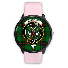 Load image into Gallery viewer, Kinnear Clans ,Silver Metal Link watch, leather steel watch, tartan watch, tartan watches, clan watch, scotland watch, merry christmas, cyber Monday, halloween, black Friday