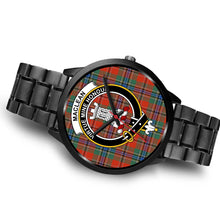 Load image into Gallery viewer, MacLean Of Duart Ancient Clans ,Brown Leather watch, leather steel watch, tartan watch, tartan watches, clan watch, scotland watch, merry christmas, cyber Monday, halloween, black Friday