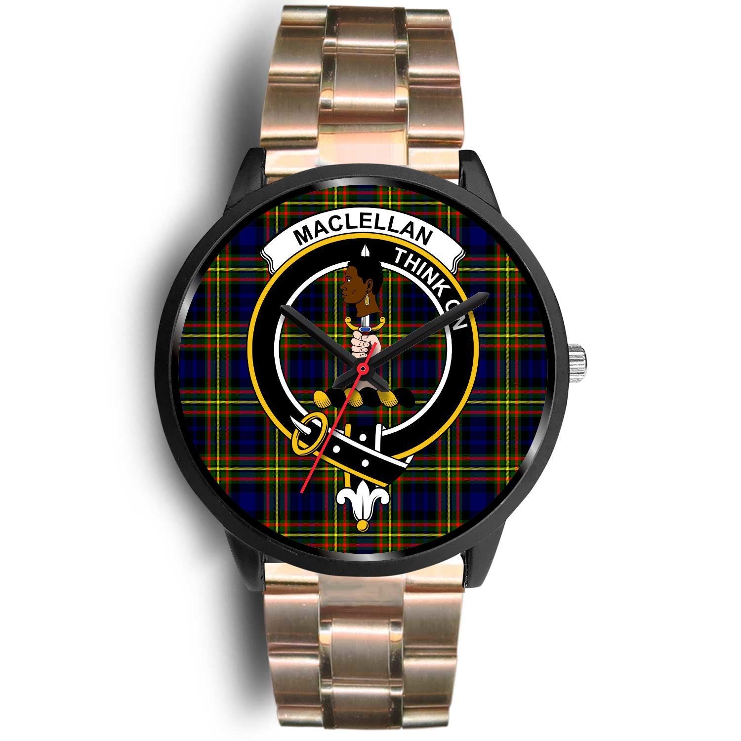 Ewart Clan Badge Tartan Rose Gold Watch – Your Tartan