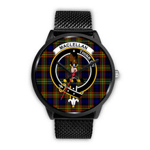 Load image into Gallery viewer, MacLellan Modern Clans ,Rose Gold Metal Mesh watch, leather steel watch, tartan watch, tartan watches, clan watch, scotland watch, merry christmas, cyber Monday, halloween, black Friday