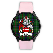 Load image into Gallery viewer, Kirby Clans ,Silver Metal Link watch, leather steel watch, tartan watch, tartan watches, clan watch, scotland watch, merry christmas, cyber Monday, halloween, black Friday