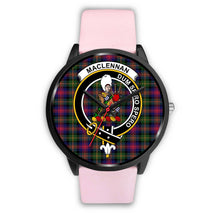 Load image into Gallery viewer, MacLennan Large Clans ,Silver Metal Mesh watch, leather steel watch, tartan watch, tartan watches, clan watch, scotland watch, merry christmas, cyber Monday, halloween, black Friday