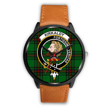 Load image into Gallery viewer, Kirkcaldy Clans ,White Leather watch, leather steel watch, tartan watch, tartan watches, clan watch, scotland watch, merry christmas, cyber Monday, halloween, black Friday