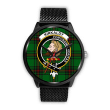 Load image into Gallery viewer, Kirkcaldy Clans ,Silver Metal Link watch, leather steel watch, tartan watch, tartan watches, clan watch, scotland watch, merry christmas, cyber Monday, halloween, black Friday