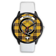 Load image into Gallery viewer, MacLeod Of Lewis Ancient Clans ,Silver Metal Mesh watch, leather steel watch, tartan watch, tartan watches, clan watch, scotland watch, merry christmas, cyber Monday, halloween, black Friday