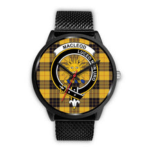 Load image into Gallery viewer, MacLeod Of Lewis Ancient Clans ,Rose Gold Metal Mesh watch, leather steel watch, tartan watch, tartan watches, clan watch, scotland watch, merry christmas, cyber Monday, halloween, black Friday