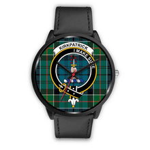 Load image into Gallery viewer, Kirkpatrick Clans ,Black Metal Mesh watch, leather steel watch, tartan watch, tartan watches, clan watch, scotland watch, merry christmas, cyber Monday, halloween, black Friday