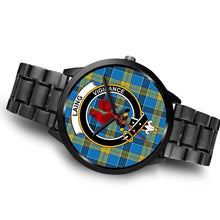 Load image into Gallery viewer, Laing Clans ,Brown Leather watch, leather steel watch, tartan watch, tartan watches, clan watch, scotland watch, merry christmas, cyber Monday, halloween, black Friday