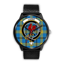 Load image into Gallery viewer, Laing Clans ,Rose Gold Metal Mesh watch, leather steel watch, tartan watch, tartan watches, clan watch, scotland watch, merry christmas, cyber Monday, halloween, black Friday