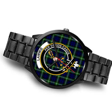 Load image into Gallery viewer, Lammie Clans ,Brown Leather watch, leather steel watch, tartan watch, tartan watches, clan watch, scotland watch, merry christmas, cyber Monday, halloween, black Friday
