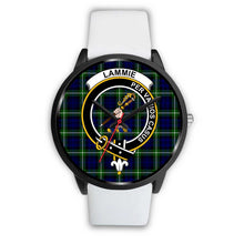 Load image into Gallery viewer, Lammie Clans ,Silver Metal Mesh watch, leather steel watch, tartan watch, tartan watches, clan watch, scotland watch, merry christmas, cyber Monday, halloween, black Friday