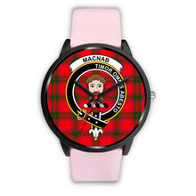 Load image into Gallery viewer, MacNab Modern Clans ,Silver Metal Mesh watch, leather steel watch, tartan watch, tartan watches, clan watch, scotland watch, merry christmas, cyber Monday, halloween, black Friday