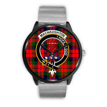 Load image into Gallery viewer, MacNaughton Modern Clans ,Rose Gold Metal Link watch, leather steel watch, tartan watch, tartan watches, clan watch, scotland watch, merry christmas, cyber Monday, halloween, black Friday