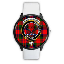 Load image into Gallery viewer, MacNaughton Modern Clans ,Silver Metal Mesh watch, leather steel watch, tartan watch, tartan watches, clan watch, scotland watch, merry christmas, cyber Monday, halloween, black Friday