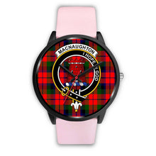 Load image into Gallery viewer, MacNaughton Modern Clans ,Silver Metal Link watch, leather steel watch, tartan watch, tartan watches, clan watch, scotland watch, merry christmas, cyber Monday, halloween, black Friday